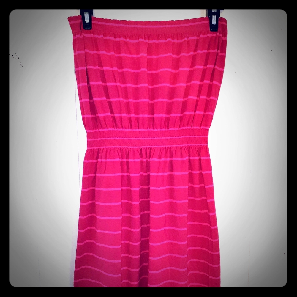 Pink Strapless Dress